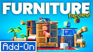 The BEST FURNITURE ADDON Brings 1000 items to Minecraft Bedrock Edition [upl. by Nomelc636]