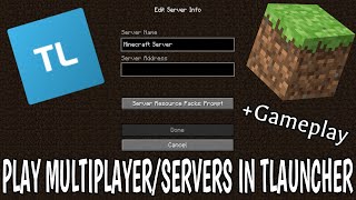 How To Play Multiplayer amp Servers On Minecraft Tlauncher Bedwars Factions Skywars amp Much More [upl. by Enomes]