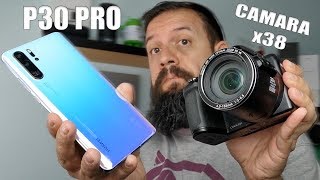 HUAWEI P30 PRO vs MI CÁMARA COMPACTA  x38 ZOOM ÓPTICO [upl. by Baptista733]