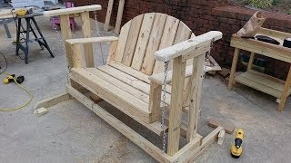 How to build a porch swing glider [upl. by Suiravad]