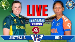 India vs Australia Women Live  Live Cricket Match Today  Womens T20 World Cup  IND vs AUS [upl. by Nylinej]