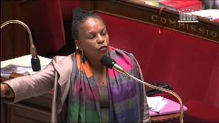 Christiane Taubira critique lemploi de lexpression quottriang [upl. by Aivull861]