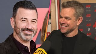 How Matt Damon Feels About Jimmy Kimmel Amid Ongoing Feud Exclusive [upl. by Sabanrab459]