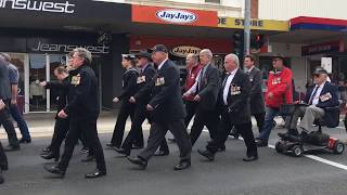 ANZAC DAY March and Parade Bairnsdale Victoria [upl. by Corneille]