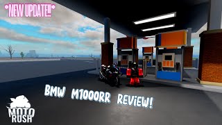 NEW UPDATE BMW M1000RR Review  Motorush  Roblox [upl. by Kenaz216]