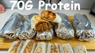 Meal Prep Burritos for the Freezer High Protein and Low Calorie [upl. by Anaigroeg]