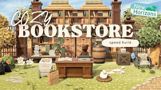 Cozy Bookstore Speed Build 📖  Animal Crossing New Horizons [upl. by Zitah572]