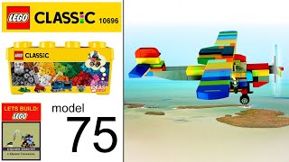 LEGO Speed Build Plane US Aircraft Curtiss F13C MOC How to Build Plane from Lego Classic 10696 [upl. by Eatnad635]