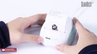 MEMOBIRD G2 Lovely Wireless Printer  Gearbestcom [upl. by Alguire851]