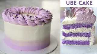 Ube Cake with Cream Cheese Frosting [upl. by Terrilyn525]