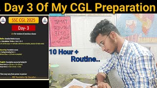 Day 3 SSC CGL asprint vlog ssc study [upl. by Nikolas]