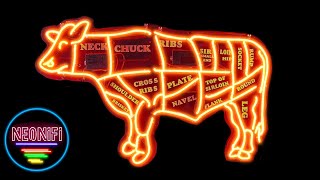 Cattlemans Roadhouse Bull Neon Sign [upl. by Auqeenahs]