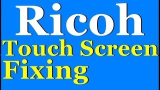 Ricoh MPC3500 MPC 4500 Touch Screen Display Frozen not working fix [upl. by Magocsi]