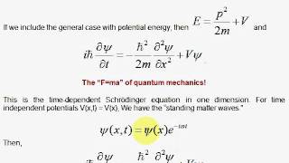 I5 Derivation of the Schrödinger Equation [upl. by Odama]