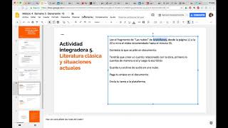 Módulo 4 Semana 3 Actividad 5 quotLiteratura clásica y situaciones actualesquot [upl. by Bennett]