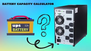 how to calculate the ups battery backup time [upl. by Panther]