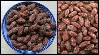 Cinnamon Roasted Almonds Recipe  Sugar Free Snacks [upl. by Dorkas8]