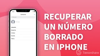 Cómo recuperar números borrados iPhone 2022 [upl. by Egres]