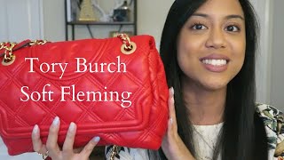 UNBOXING  TORY BURCH Fleming Soft Shearling Convertible Shoulder Bag toryburch handbag handbags [upl. by Surad]