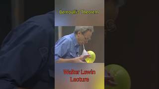 Understanding Bernoullis Theorem Walter Lewin Lecture shorts physics [upl. by Nosecyrb490]