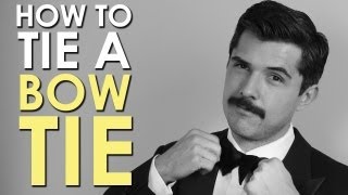 How to Tie a Bow Tie  The Art of Manliness [upl. by Etnauq837]