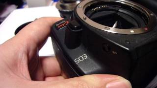 Usage of CONTAX CYlens to CANON EOSbody mount adaptor ring [upl. by Annovad]