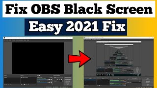 How to fix black screen on OBS  OBS not capturing screen  2024 Easy fix [upl. by Gregoor]