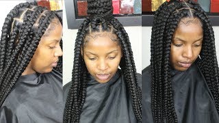 3 Easy styles for Box Braids [upl. by Hayalat]