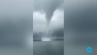 Waterspout in Italy [upl. by Leugim]