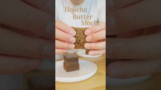 How to make Hojicha Mochi Brownies recipe mochi [upl. by Merrie]