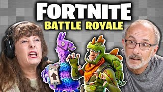 FORTNITE BATTLE ROYALE Elders React Gaming [upl. by Chiaki916]