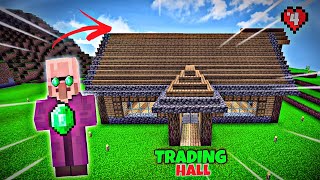 Making A TRADING HALL 😀 For Villagers  Minecraft Survival Series  EP4 [upl. by Atselec864]