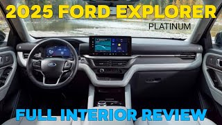 2025 Ford Explorer Platinum Interior Review [upl. by Eanrahs]