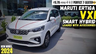 ₹978 लाख में ये है Perfect 7Seater😎 New Maruti Ertiga 2024 Vxi Price amp Features Full Review [upl. by Arytal]