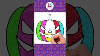 ✏️🎃How to Draw Halloween Pumpkin shorts youtubeshorts howtodraw drawingforkids [upl. by Bronson]