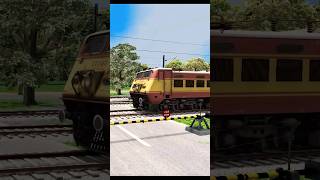 HIGH SPEED TRAINS CROSSING RAILWAY GATE train [upl. by Fonzie192]