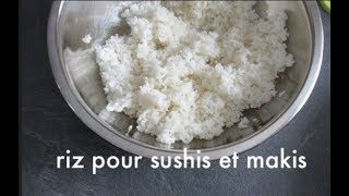 Comment préparer du riz pour sushis et makis [upl. by Eelarac367]