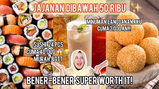 JAJANAN FAV TASYI EP 10 SEMUA DIBAWAH 50RB  MAKANAN MURAH MERIAH YANG SUPER ENAK WAJIB NONTON [upl. by Annwahsal]