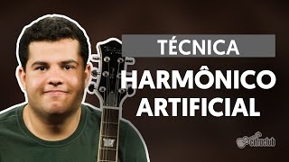 Técnicas de Guitarra  Harmônico Artificial [upl. by Eimirej]