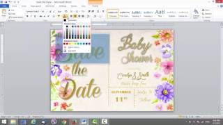 Save the Date Card Template in MS Word [upl. by Gulick168]