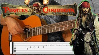 Gitar Dersleri KARAYİP Korsanları TAB  Pirates of the Caribbean Guitar Lesson  How to play [upl. by Craddock]