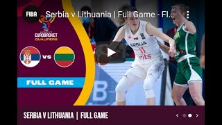 17 Jovana Nogic 622021 FIBA Womens EuroBasket Qualifiers 2021 Serbia  Lithuania age 23 [upl. by Huskey]