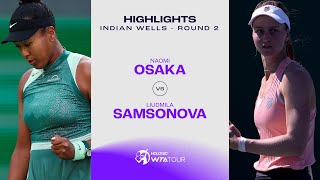 Naomi Osaka vs Liudmila Samsonova  2024 Indian Wells Round 2  WTA Match Highlights [upl. by Karla]