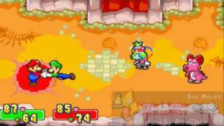 Mario amp Luigi SuperStar Saga  Boss 17 PoppleRookie [upl. by Waligore]