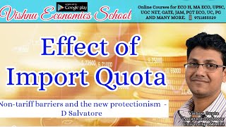 59 Effect of import quota  International economics  Salvatore  Upsc economics  ugc net [upl. by Enyedy467]