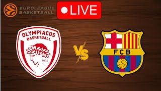 🔴 Live Olympiakos vs Barcelona  EuroLeague 20232024  Live Play by Play Scoreboard [upl. by Nayr]