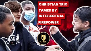 Christian Trio ​Tamed by Intellectual Firepower P1  Mansur amp Hamza  Speakers Corner [upl. by Moberg]