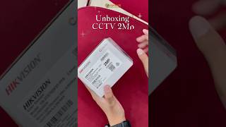 Unboxing cctv 2mp keren banget cctv hikvision fypシ゚viral [upl. by Ariay713]