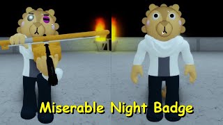 Miserable Night Badge  Lotham Lion Morph  Accurate Piggy RolePlay BOOK 2 [upl. by Annahaj68]