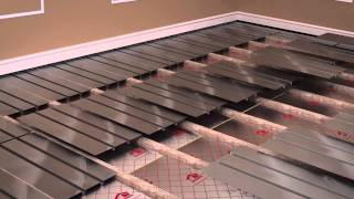 ProWarm Water Underfloor Heating Installation  Aluminium Spreader Plate Method [upl. by Laehplar]